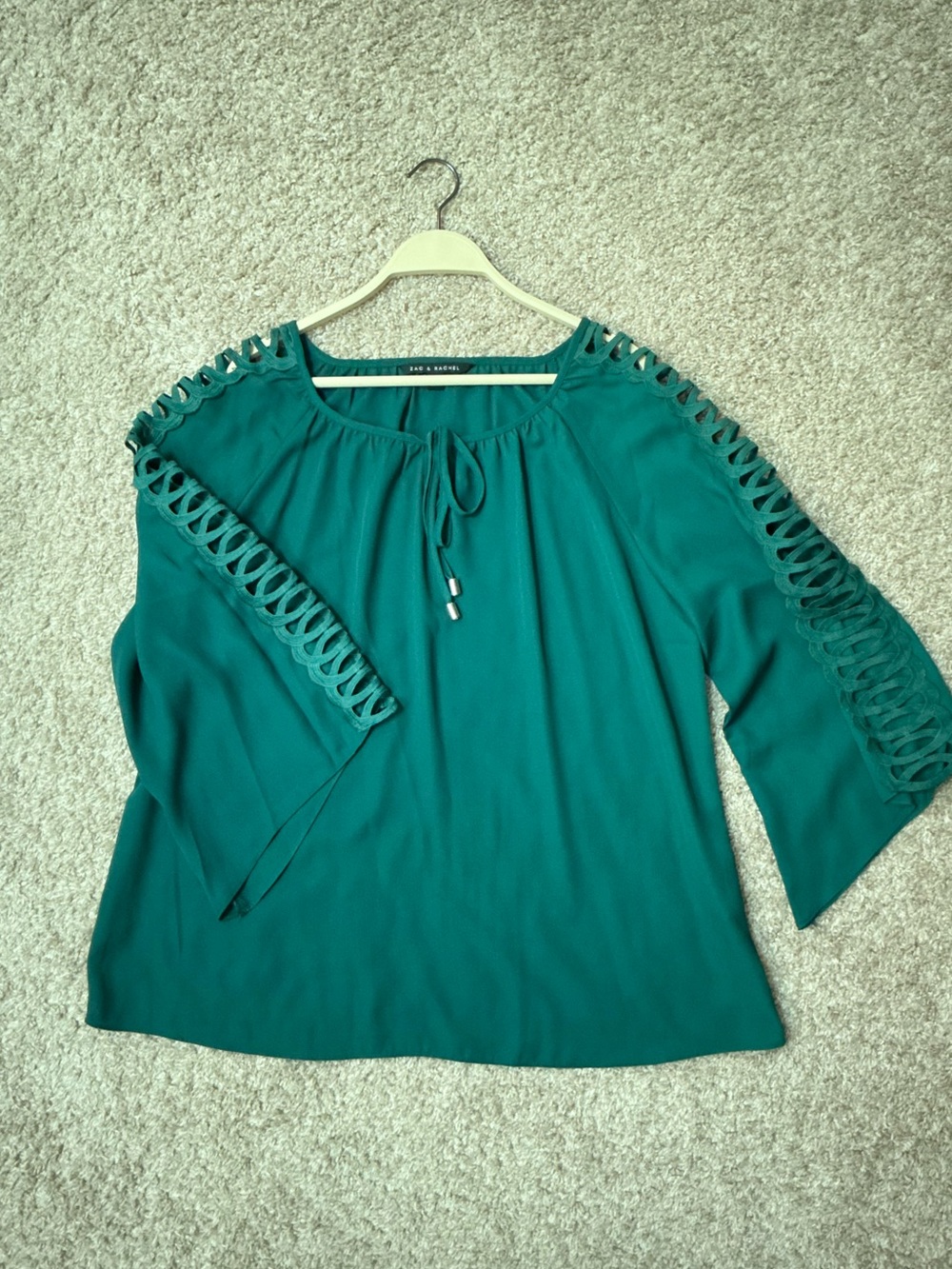 Green blouse
